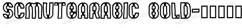 SCMuteArabic Bold字体转换